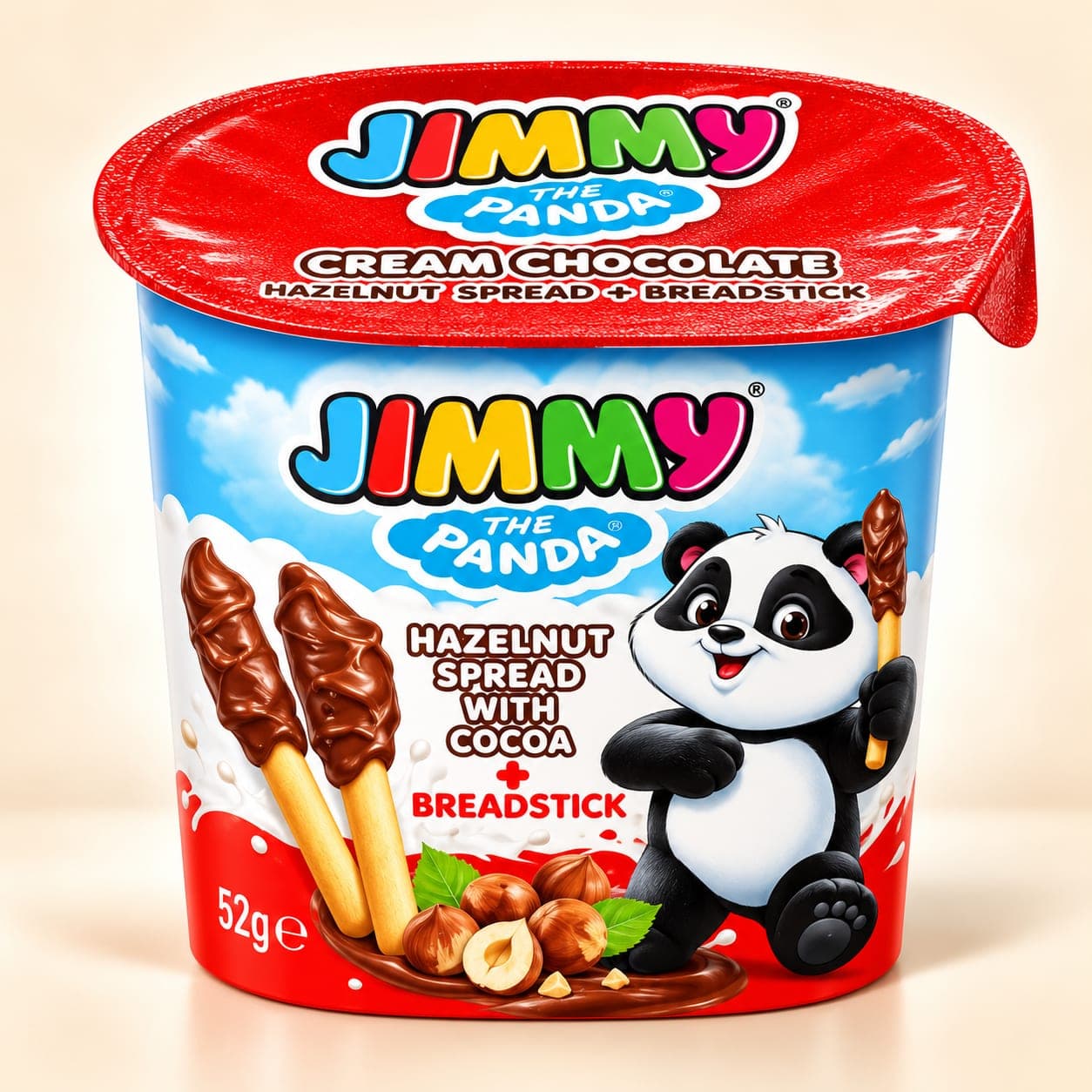 Палочки бисквитные JIMMY с ореховой пастой 52 гр (24) 1
