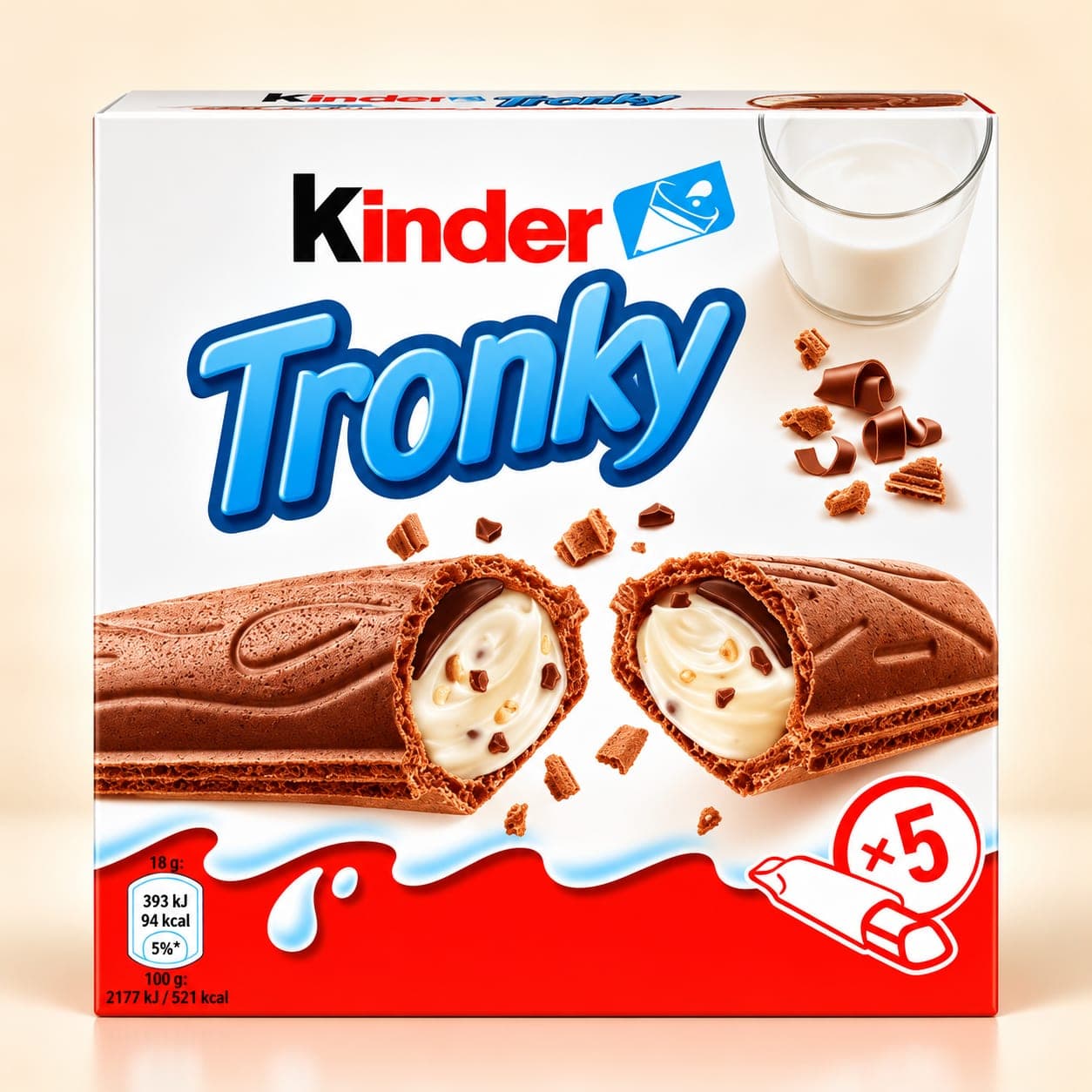 Вафельные трубочки с начинкой КИНДЕР TRONKY 90г 1
