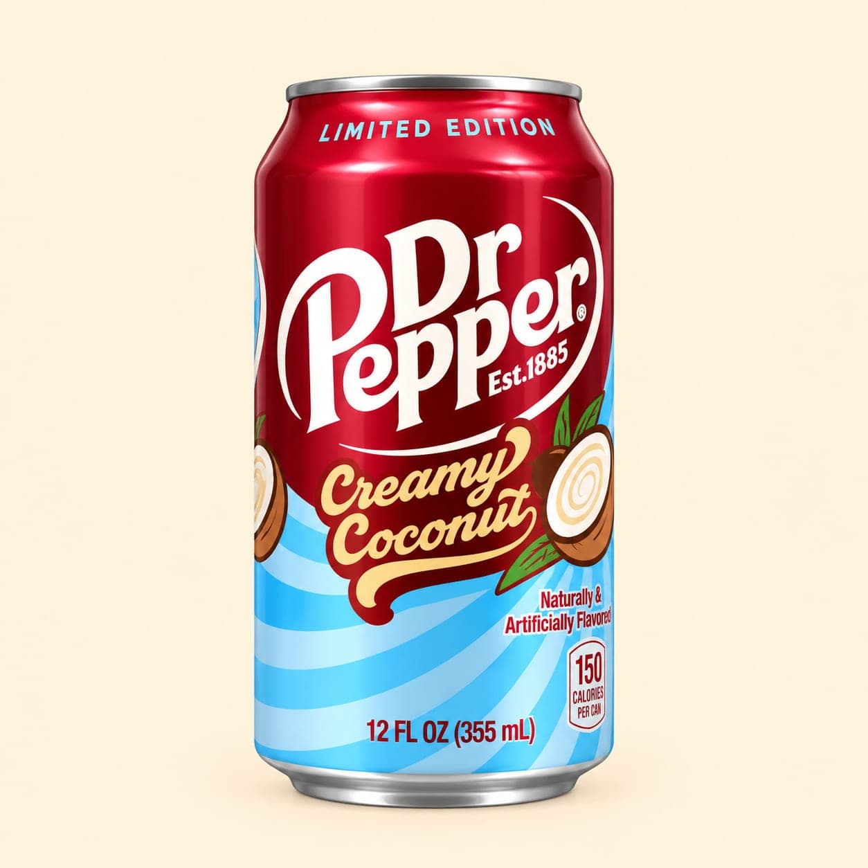 Dr Pepper Крем и Кокос, 355 мл  1