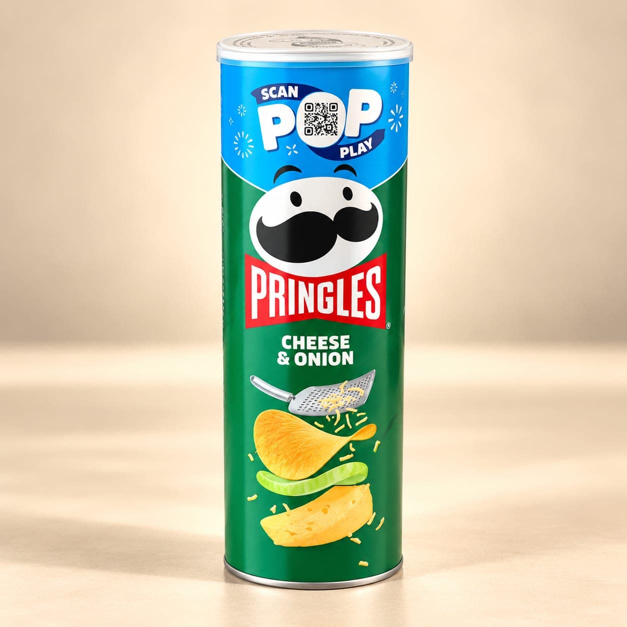 Чипсы PRINGLES CHEESE & ONION со вкусом сыра и лука, 165 г 1