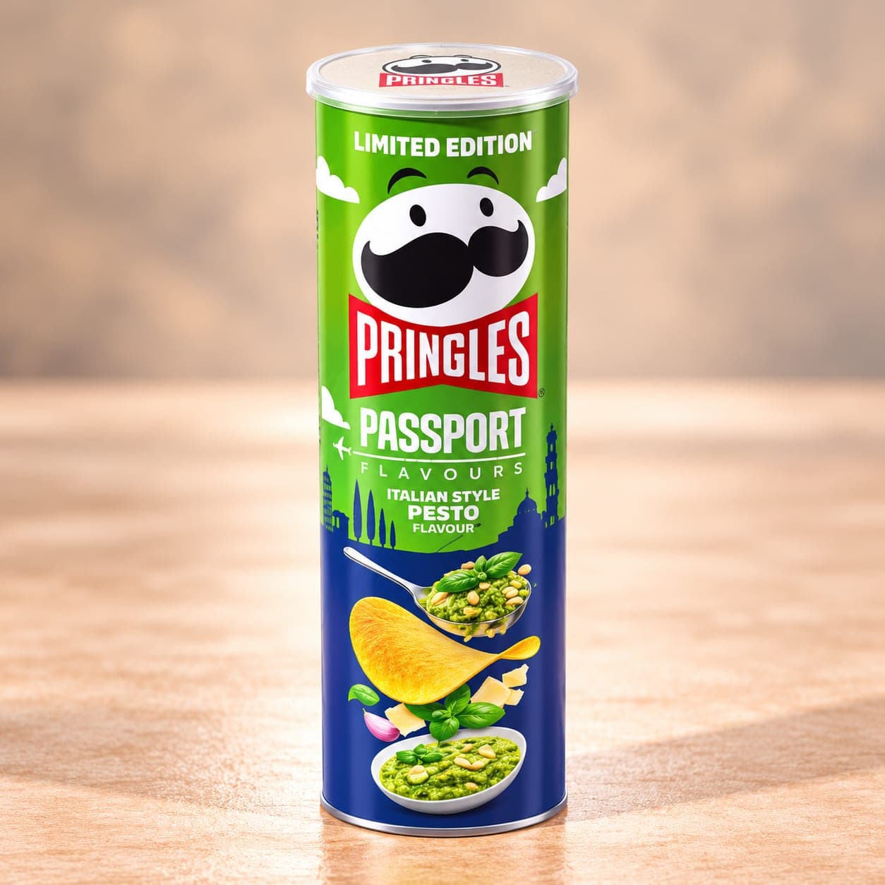 Чипсы PRINGLES ITALIAN STYLE PESTO со вкусом итальянского песто, 165 Г 1