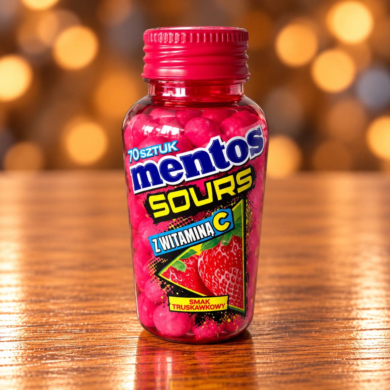 Резинка жевательная Mentos Клубника 1