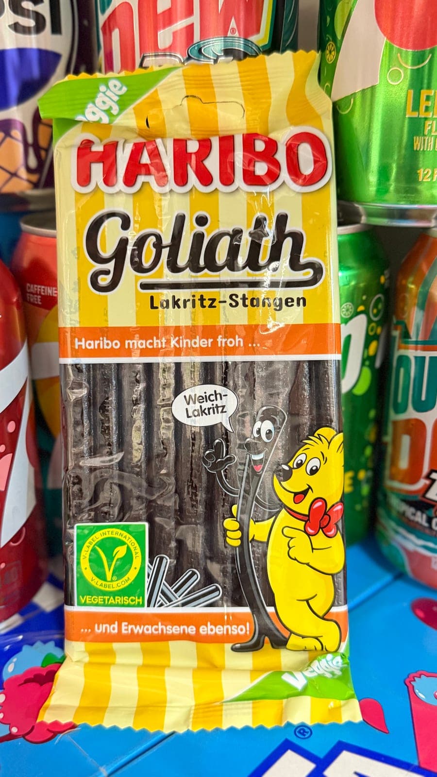 Мармелад Haribo Veggie Goliath Lakritz-Stangen Солодка и Лакрица 1